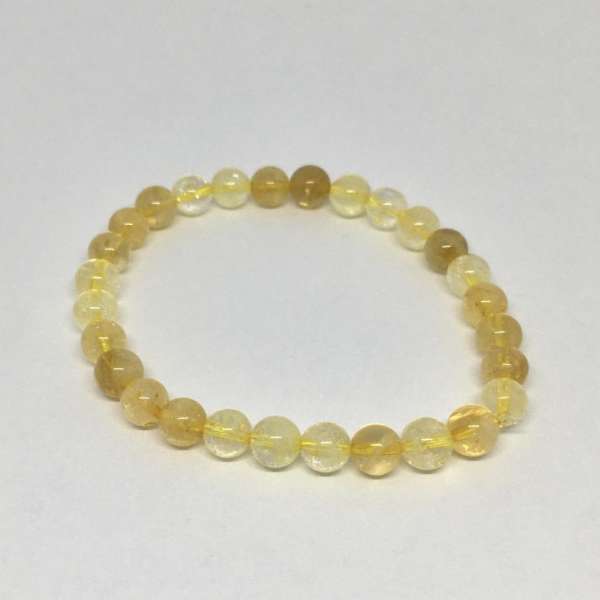 Citrine and Wooden Beads